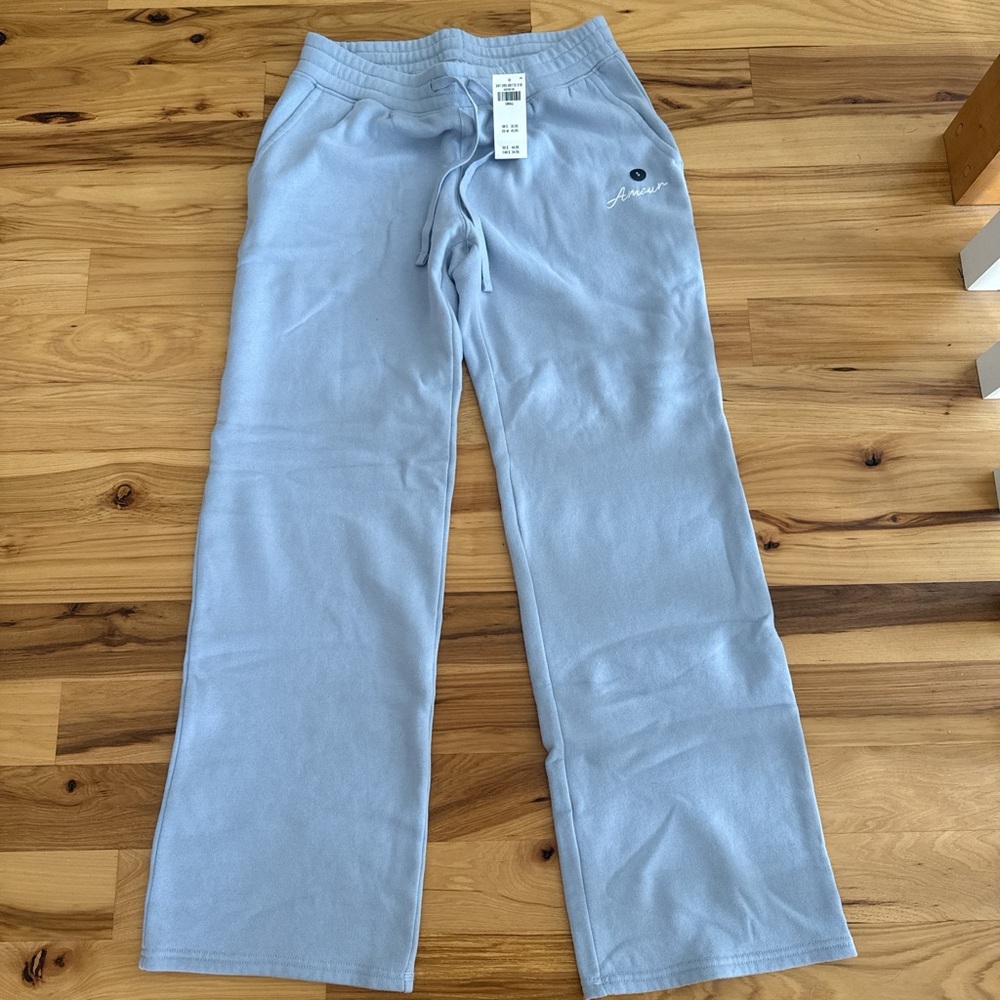 Blue flare sweatpants